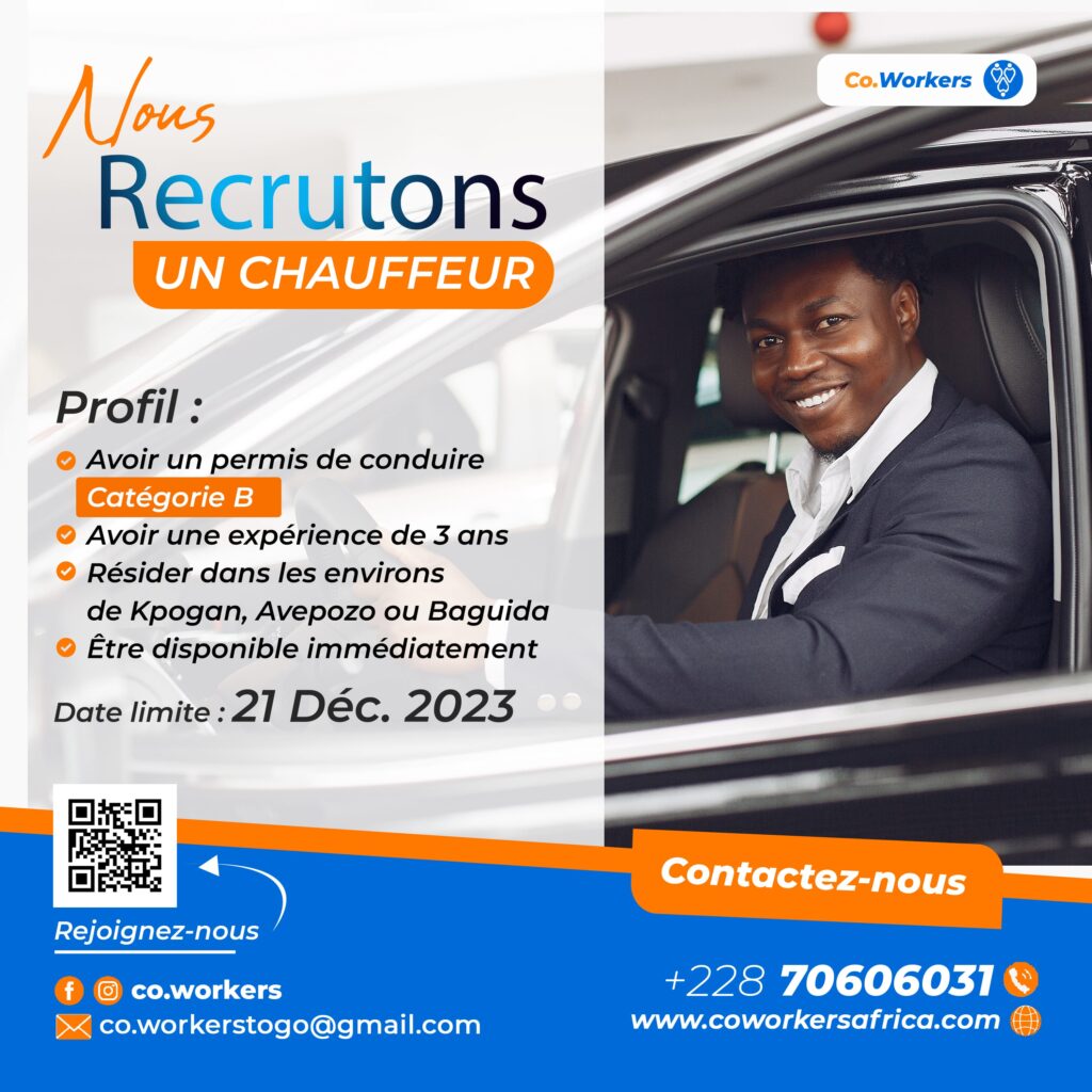 Recrutement d&rsquo;un chauffeur