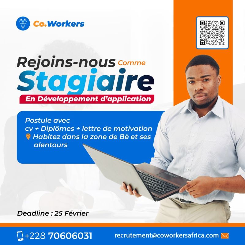 Recrutement d&rsquo;un Développeur d&rsquo;Application